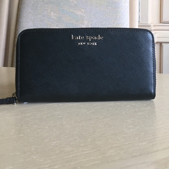 Kate Spade Cameron Black Leather Wallet - Picture 12 of 12